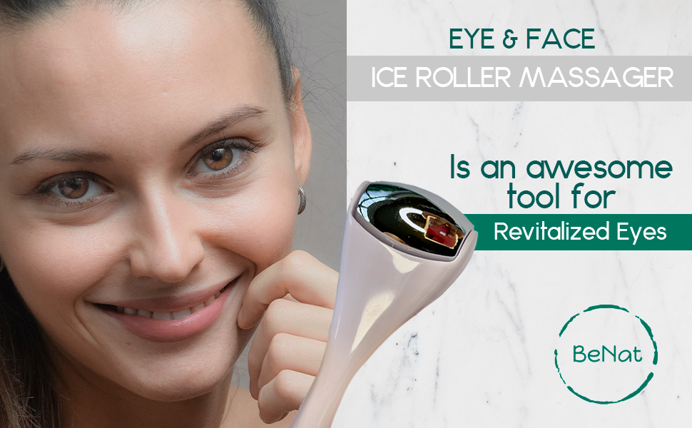 Eye & Face Ice Roller Massager | Depuff & Glow Skin Tool