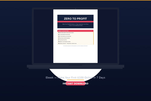 Zero To Profit: Ebook + Action Workbook Bundle