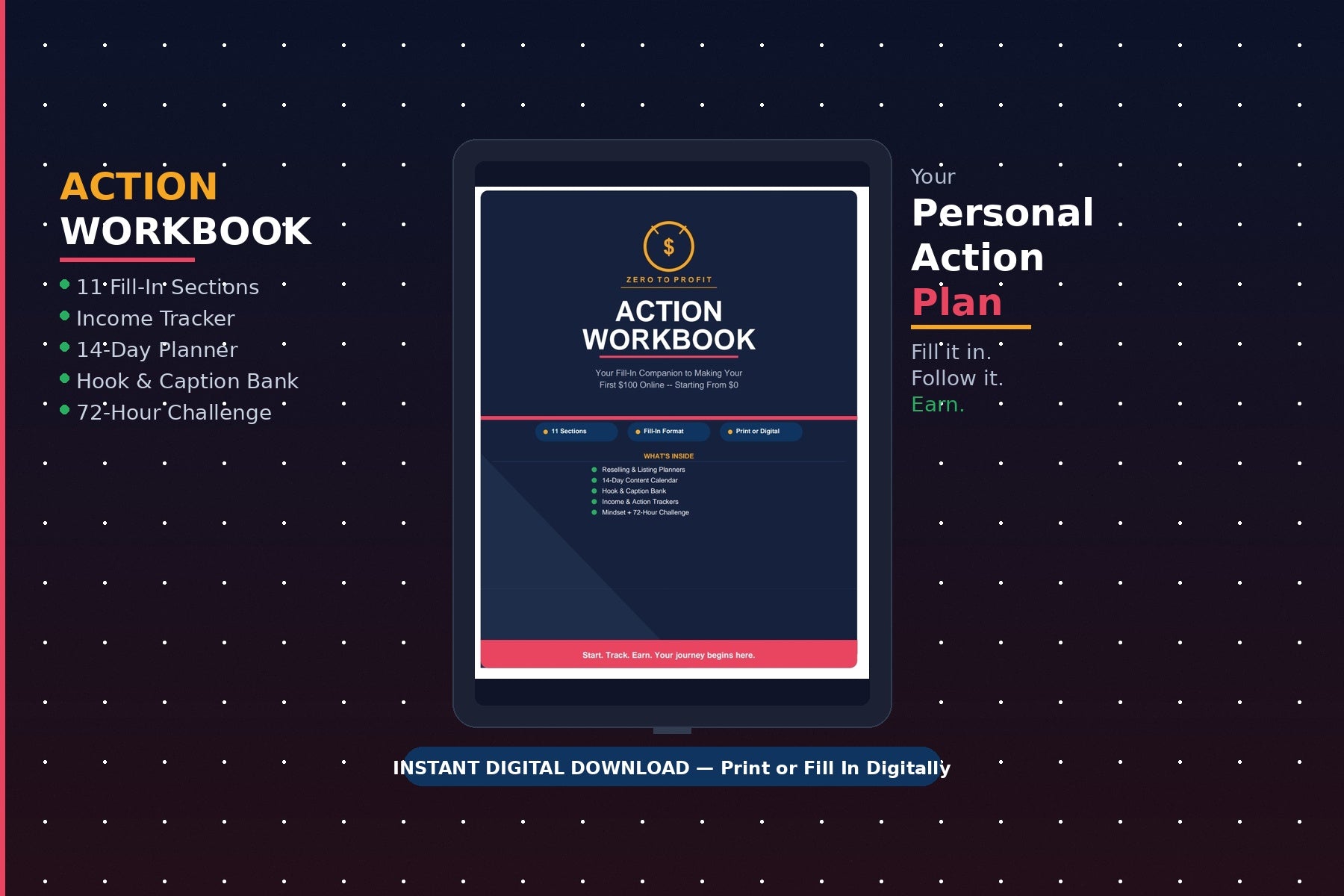Zero To Profit: Ebook + Action Workbook Bundle
